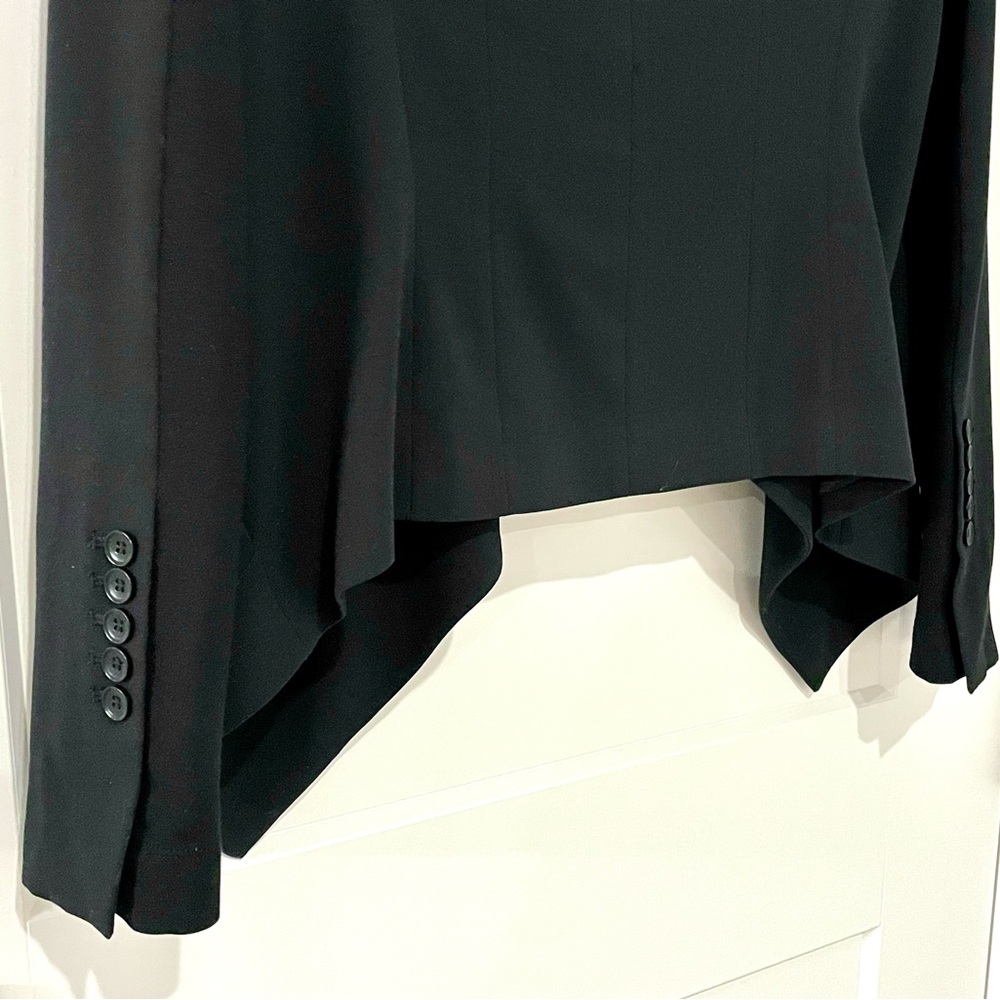 BCBG MaxAzria Abree Draped Open Front Jacket Blazer - Picture 3 of 8